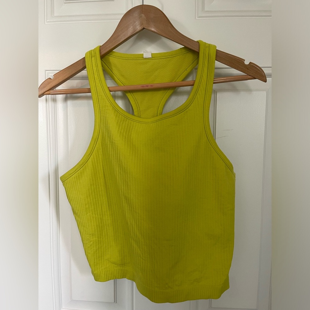Lululemon ebb to street racerback crop tank